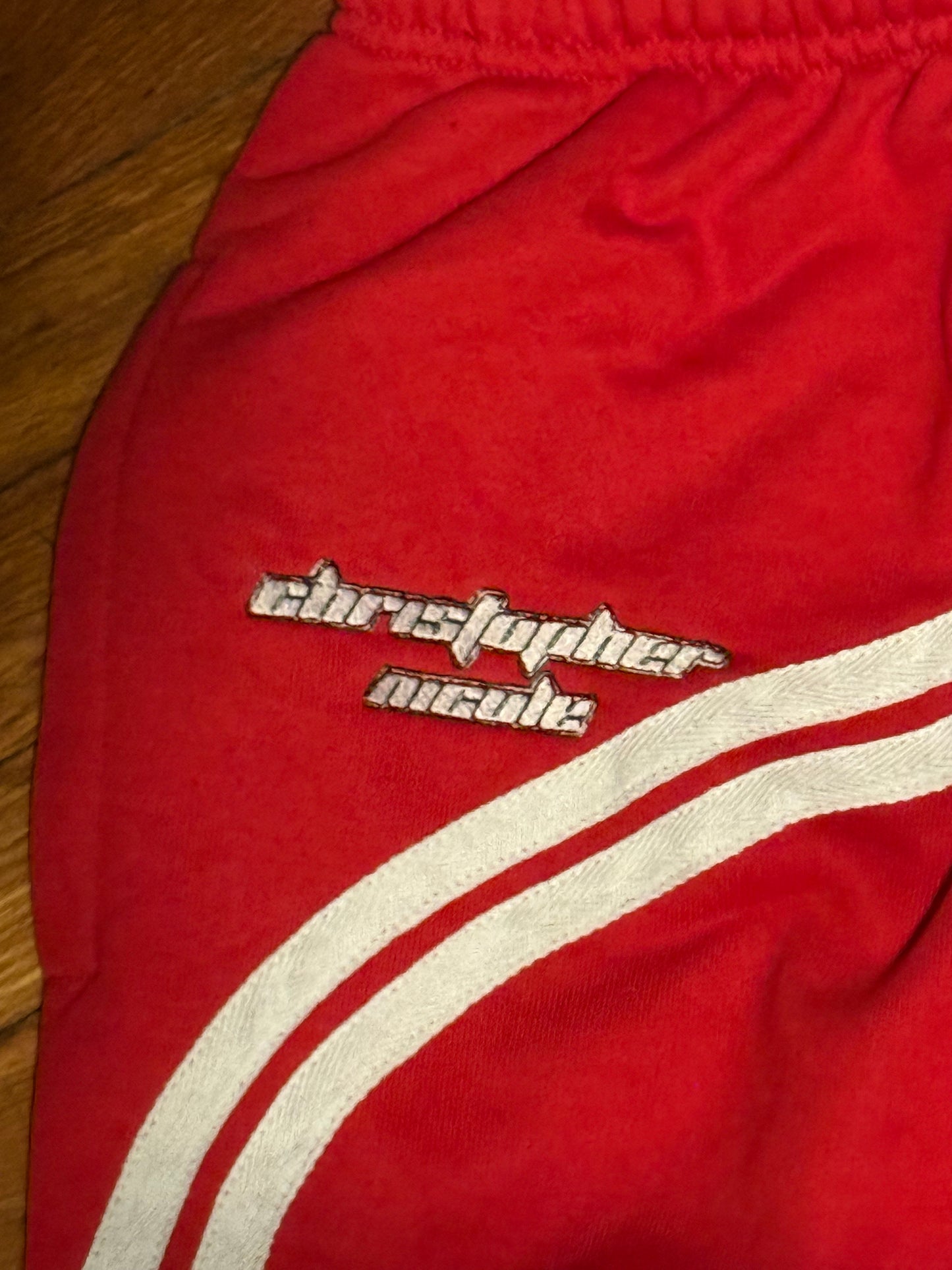 Red hot chilly wide bottom Christopher Nicole pants