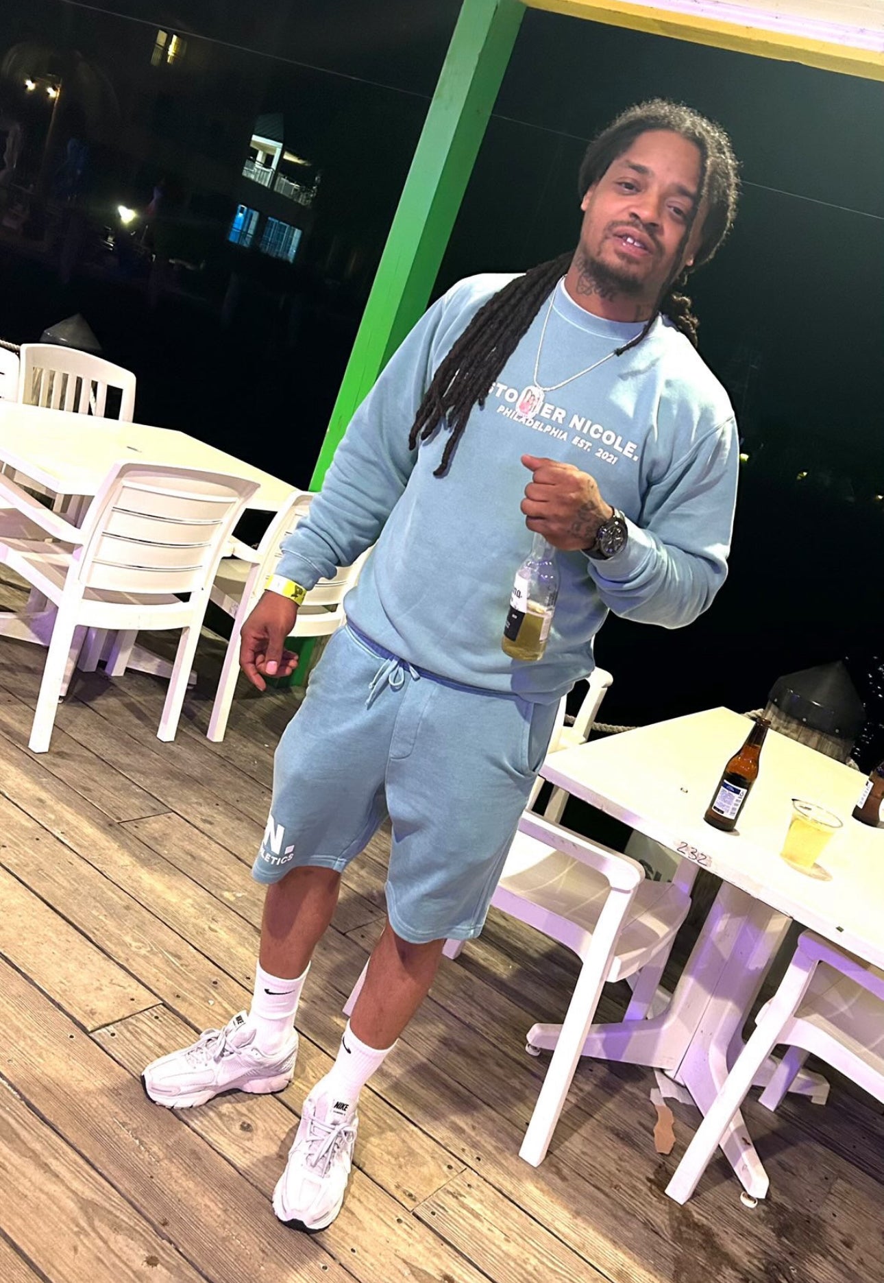 Christopher Nicole Unisex Midweight Pigment Dye Crew Neck.