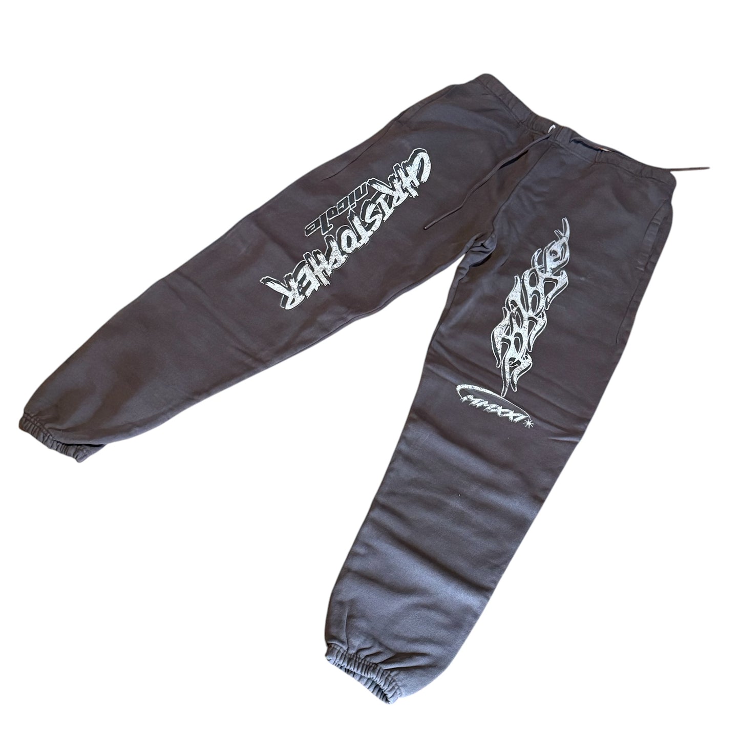 Shadow grey Christopher Nicole max heavyweight flammers sweatpants